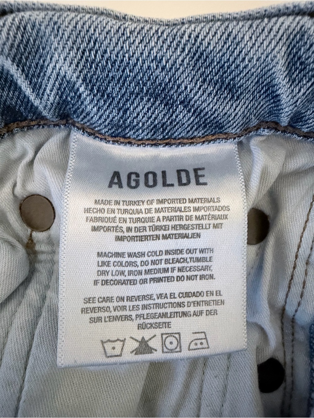 AGOLDE Nico Distressed Skinny Jeans | High Rise | Size 26 - Picture 11 of 12
